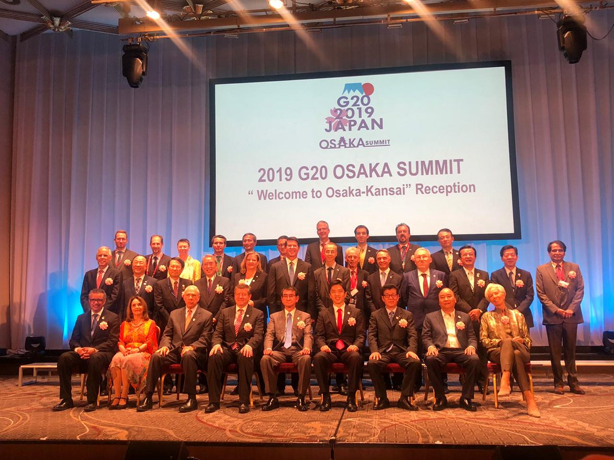 subrei_chile's tweet photo. Osaka Japón: Rodrigo Yáñez, Director General de #Direcon, Sherpa de la delegación de Chile en #G20, participa en la recepción de bienvenida del @g20org https://t.co/y03yU8IqEA