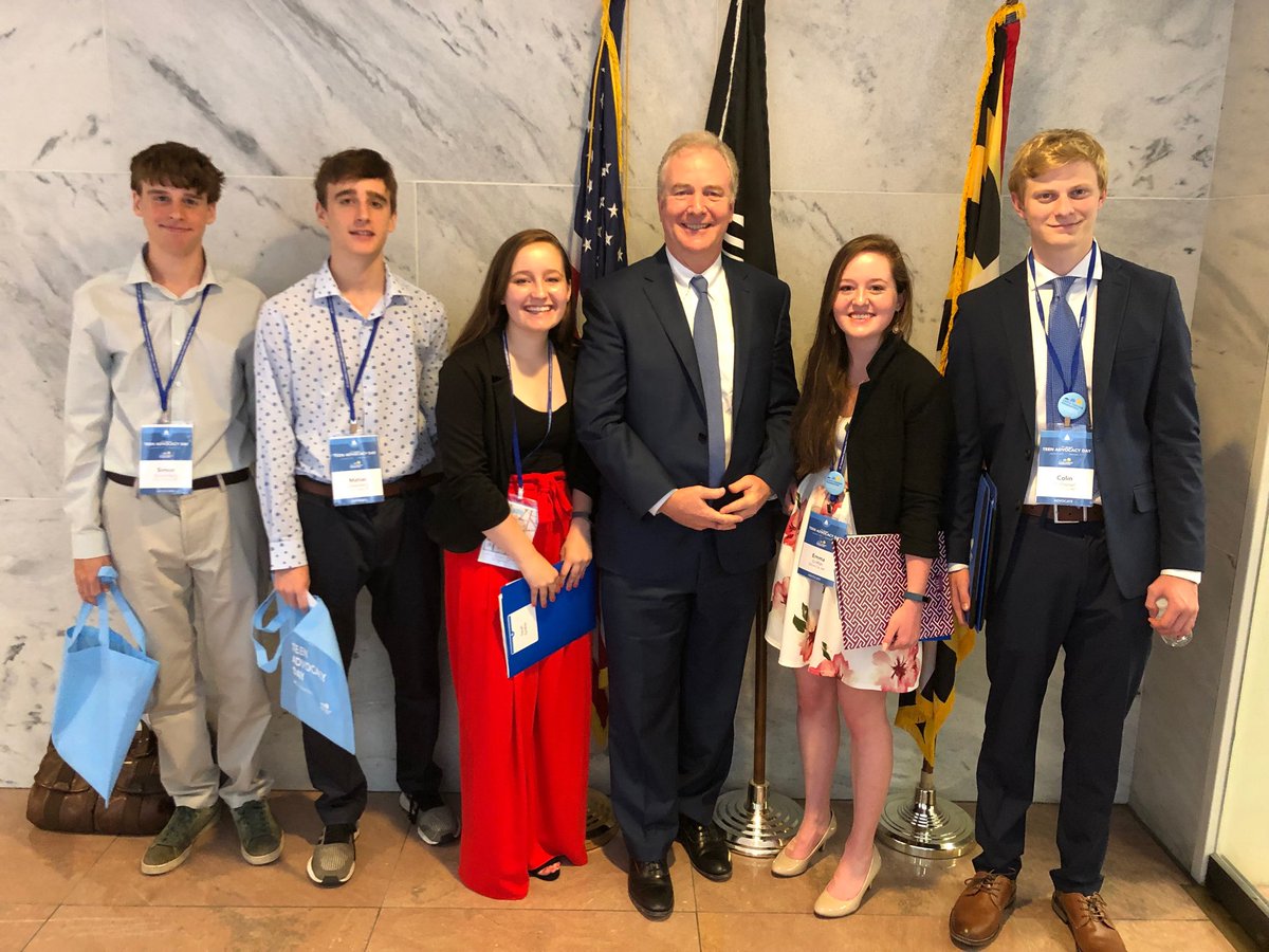 TransplantX3mom's tweet photo. Just finished meeting with Melissa Guerrero from Senator Van Hollen’s office. Nice surprise to meet the Senator!  Thanks for your support of comprehensive health care, NIH FDA funding.  Proud  of Matias and Simon. #cfadcocacy  #CF_Foundation #untilitsdone https://t.co/5mHQyAJX4I