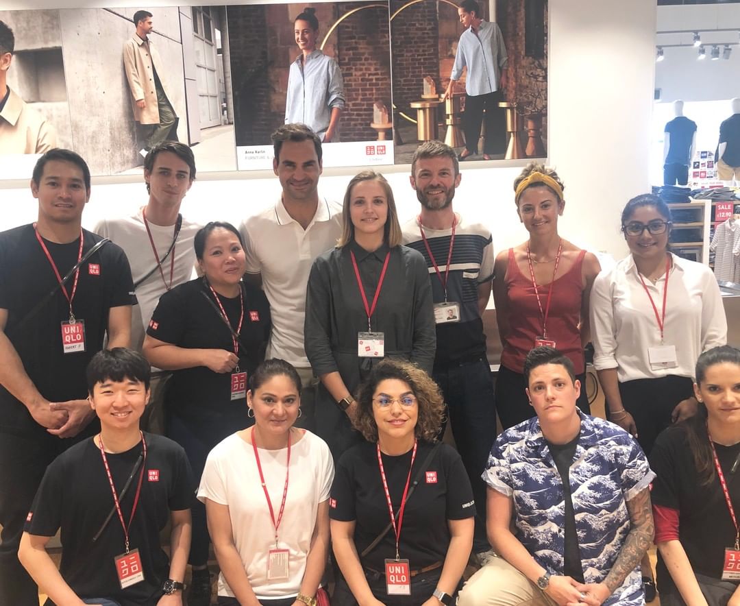 kah22jad's tweet image. "You never know who you'll meet when you're out shopping ! This week @rogerfederer popped into our Wimbledon stone to pick up some supplies for the upcoming tournament. #Goroger #Rogerfederer #Uniqlo "

Uniqlo UK (IG)
