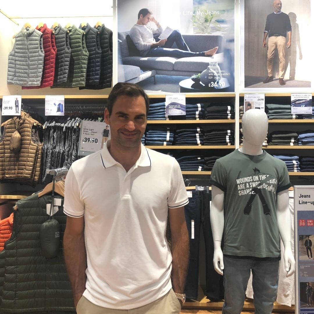 kah22jad's tweet image. "You never know who you'll meet when you're out shopping ! This week @rogerfederer popped into our Wimbledon stone to pick up some supplies for the upcoming tournament. #Goroger #Rogerfederer #Uniqlo "

Uniqlo UK (IG)