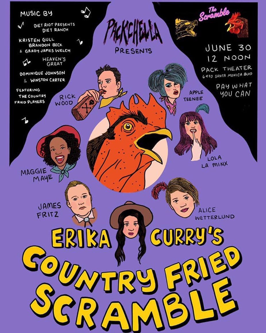 PackTheater's tweet photo. sunday! Sunday!! SUNDAY!!!
@packchella is bringing you a daytime comedy hangover cure. With a country twist. IT'S A COUNTRY FRIED @ScrambleComedy SUNDAY AT NOON!
#onlyatthepack #Packchella https://t.co/t55jv92TVB