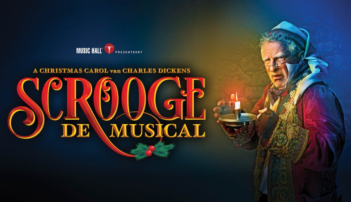 Musicaldatabase's tweet image. Nieuw/verwacht in De Musicaldatabase: Scrooge de musical van Music Hall, van 26 t/m 30 december in het Nieuwe Luxor Theater in Rotterdam. Details: musicaldatabase.nl/producties/780…