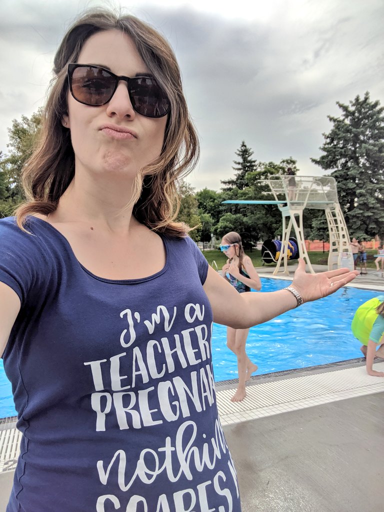 realworldtchr's tweet photo. This is how we roll on the last day of school! #grade6 #kinsmenpool #makingtraditions #memories @prescottpsd70 @psd_70 https://t.co/hwFge3oEVn