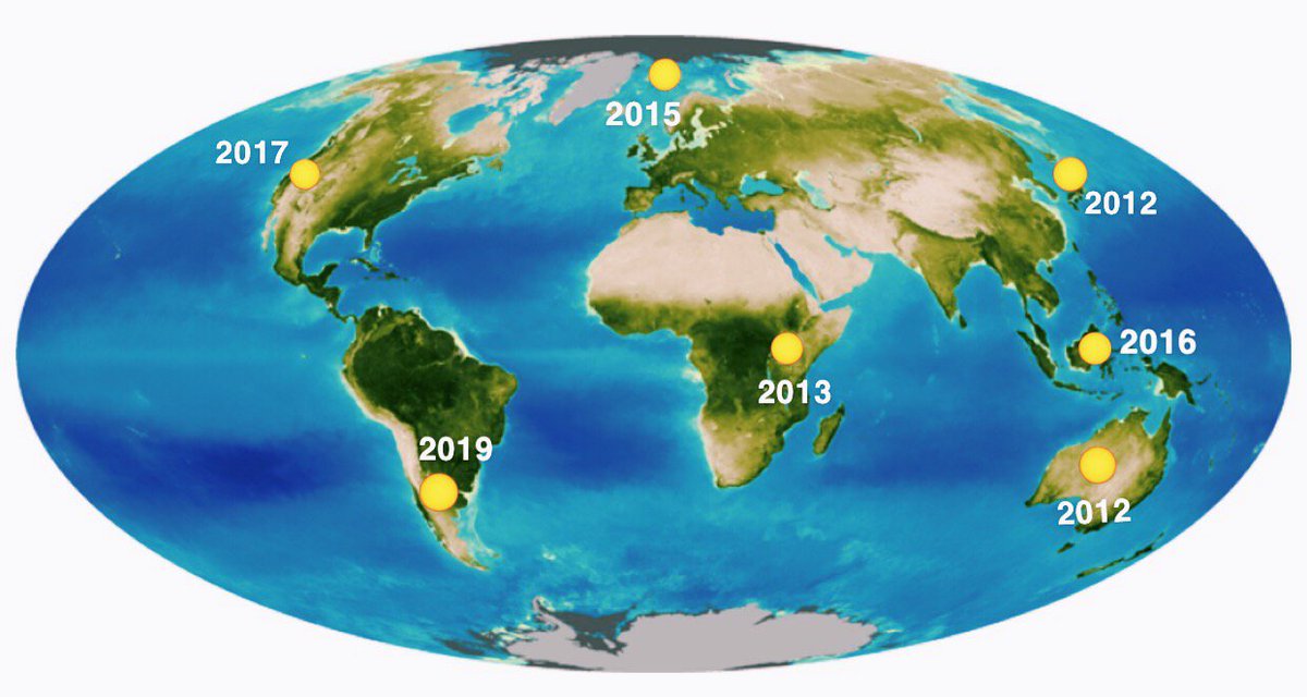 Slooh's tweet photo. With Slooh's track record of guiding millions through the wonders of viewing solar and lunar eclipses, our newly launched website is the place to be on July 2nd at 3:15pm EDT for the next #TotalSolarEclipse live streamed from observatories in Chile and Argentina. https://t.co/L5PxoGEvXN