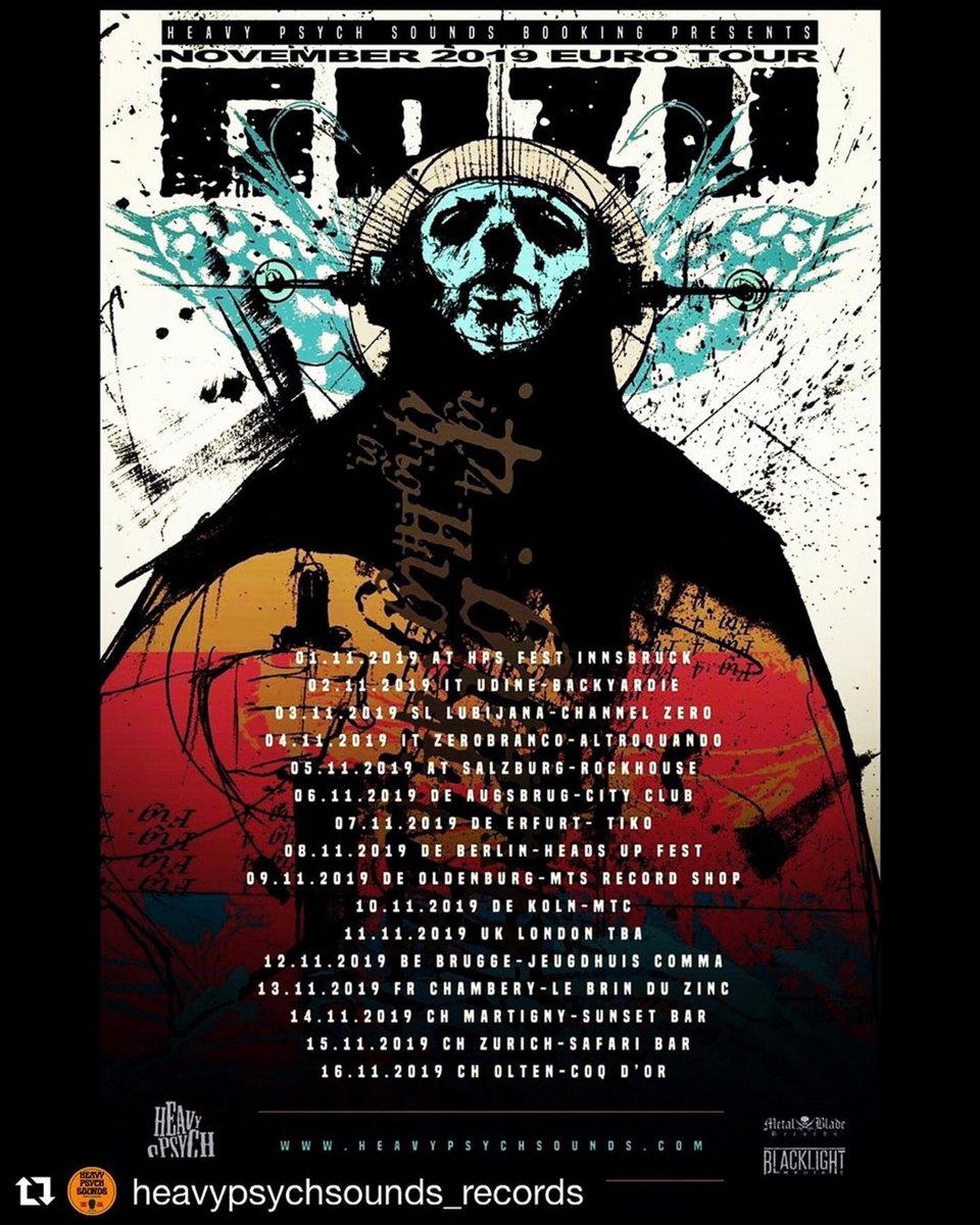 GOZU Fall 2019 European tour dates ! <a href="/GOZU666/">GOZU</a> <a href="/MetalBlade/">Metal Blade Records</a>