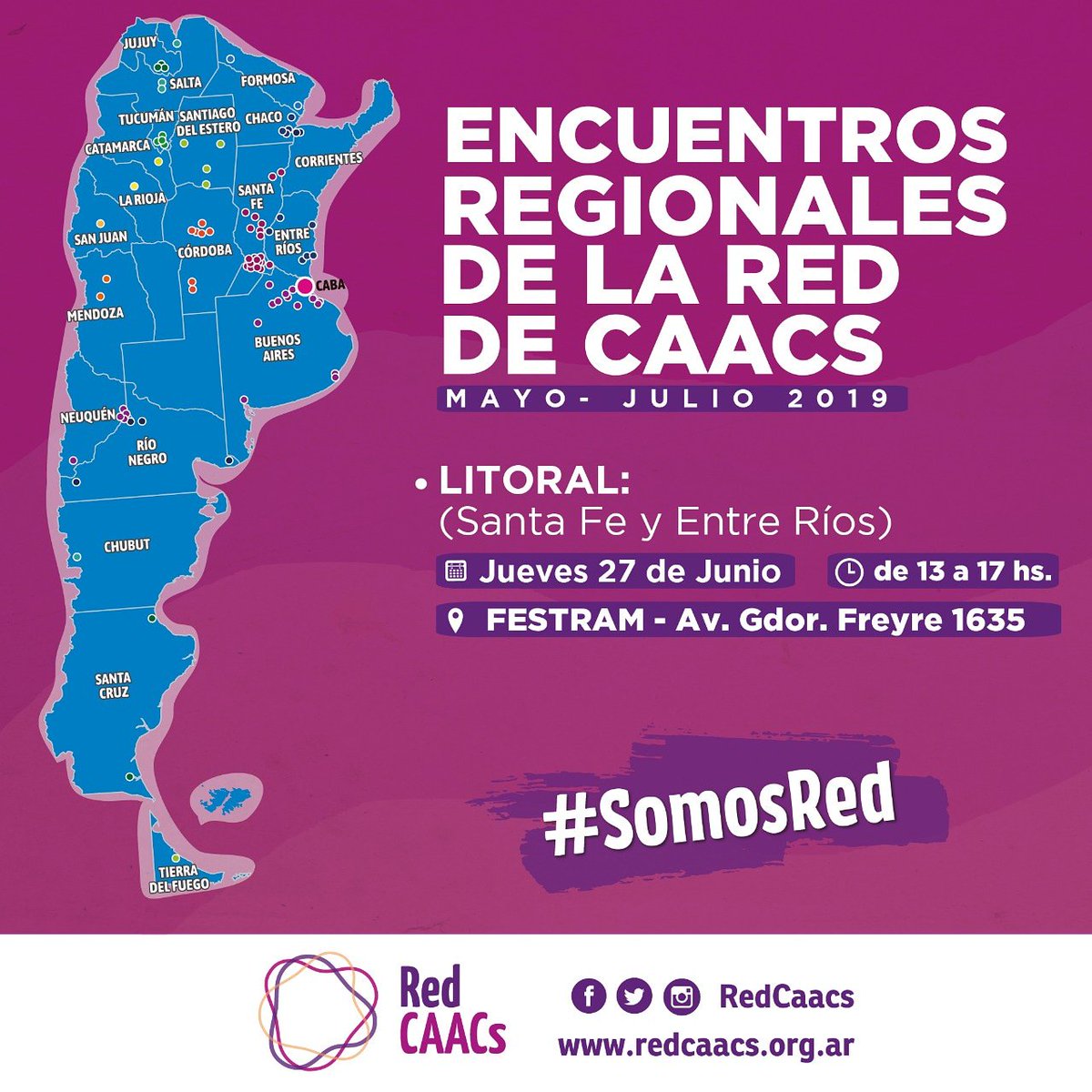 RedCaacs's tweet photo. Arracamos con el #EncuentroRegional de Santa Fe-Rosario! 
Los esperamos! 
#SomosRed #EstamosEnLosBarrios
#RedCaacs https://t.co/fqP09iiblB