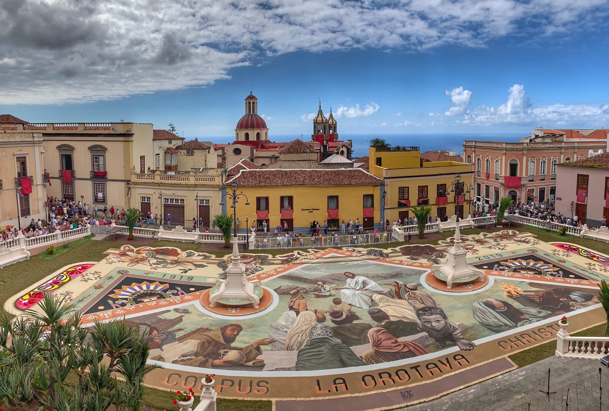 Maravilloso #arte #efímero 😍😍 #laorotava #corpus2019 #CorpusChristi2019 #tenerife #canarias #canaryislands #islascanarias #carpediem @EmocionesCan