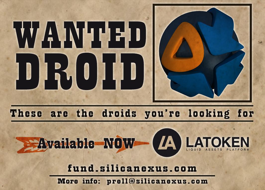 DROID Tokens are for sale on buff.ly/31PpdCo! Get the DROID Tokens now on our IEO with LATOKEN and get a front row seat to the greatest virtual multiverse ever seen. 
#latoken #IEO #Droidtokens #silicanexus #VirtualReality #AugmentedReality #videogames #blockchaingames