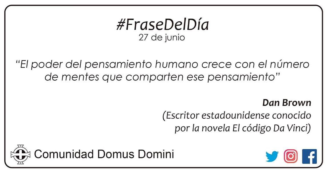 domini_domus's tweet photo. #FraseDelDía
#ComunidadDomusDomini #ComunidadDomusDominiOficial #SerHumano #Frase #Espiritualidad #Spirituality #FrasesMotivadoras #DesarrolloHumano #PersonaHumana #Desarrollo #Espiritual #Poder #Pensamiento #Pensar #Humanidad #PensamientoHumano #Crece #Crecer #Mentes #Mentalidad https://t.co/rnED9gH66a
