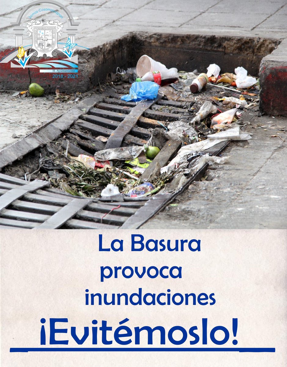 CosamaloapanDe's tweet photo. Campaña de concientización para erradicar los malos hábitos en cuanto a la disposición de la basura. 
#SúmateANuestraCampaña
#NoTiresBasura
#SomosCosamaloapan https://t.co/pIT852mqry
