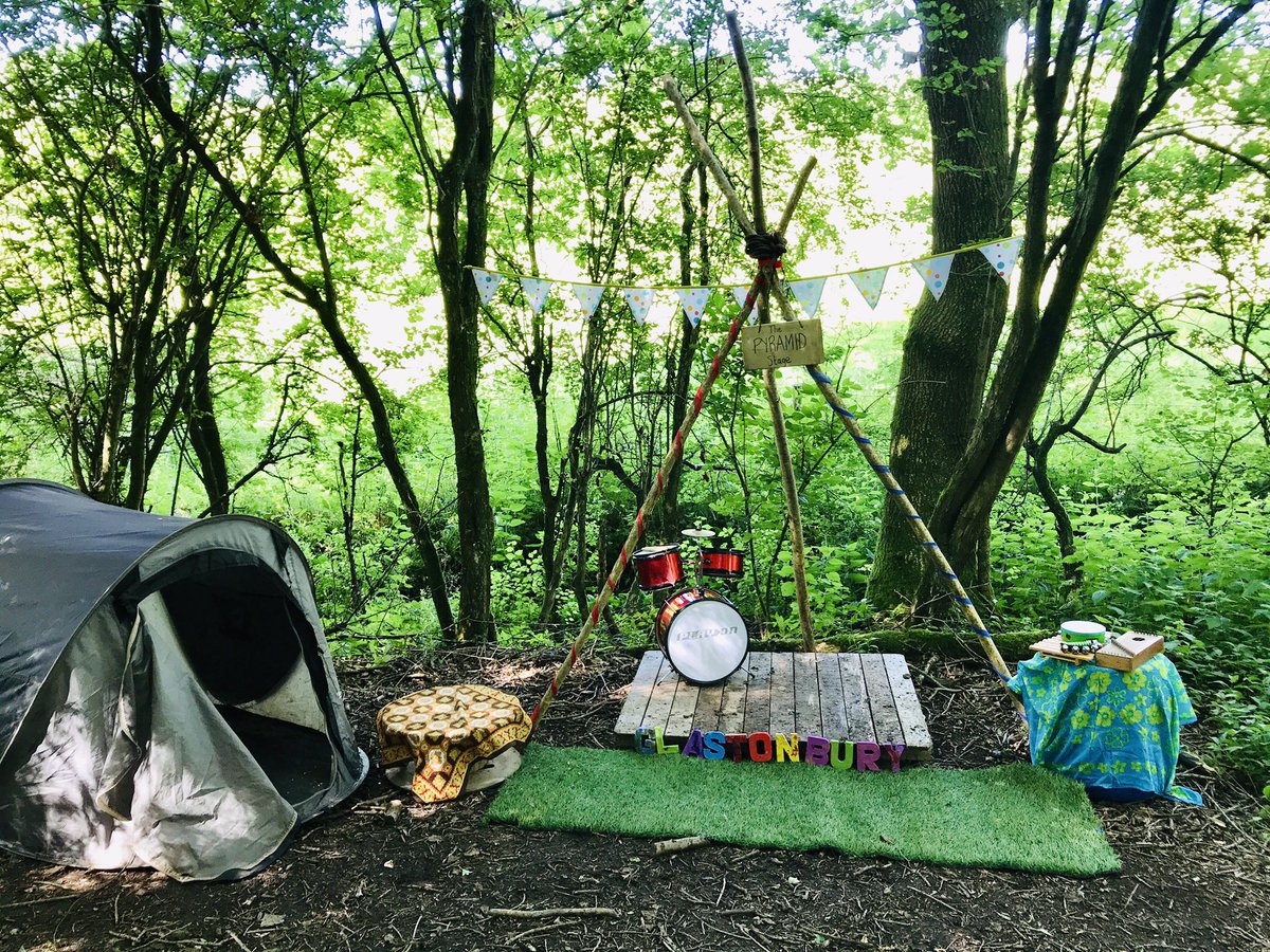 hayesie83's tweet image. Inspiring musicians of the future! Based in the heart of the West Country, we thought it was only fitting to pay homage to @GlastoFest 🐄 
Just like Glasto there was music, noise, and queuing for the camping toilets. Alongside the obligatory “is this my tent or yours!?” debates..