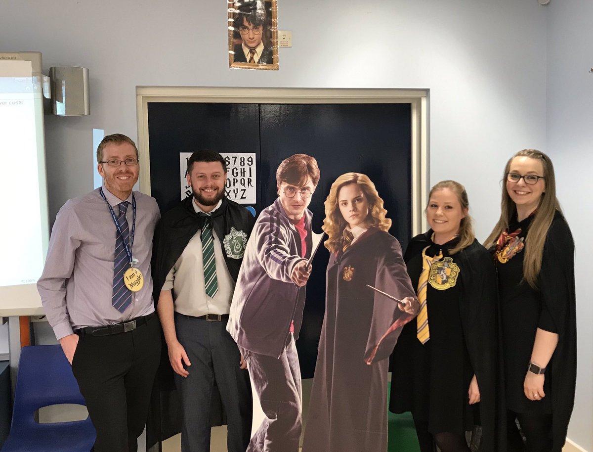 Team maths are ready for our Harry Potter Community Evening tonight @hillside_high #teammaths #harrypotter
