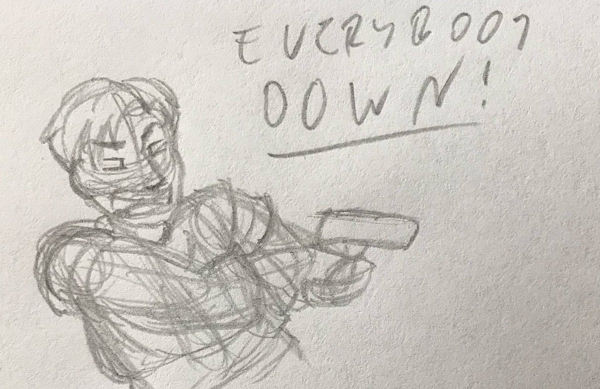 snailcomicz's tweet photo. Yesterday @sovonight streamed some #Kotor2 and when we got to the surface of Telos, Flyboy was the still the only ranged character. This meant every time the rest of the party fell, in order to stay alive, we got some of the most on brand #attonrand I’ve ever seen. https://t.co/JokfyN9Z2i