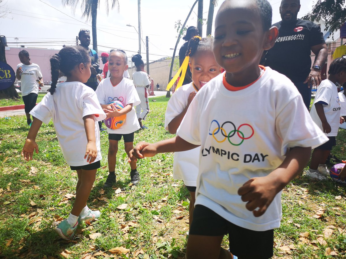 TTOlympic's tweet photo. #TBT to our Olympic Day celebration last week Friday !!!😎 😄💪🚴🏐🏸🥋 🏊🏒🏏🥊 #OlympicMonth #OlympicDay #kids #Fun #move #learn #discover #happiness #sports #smiles #teamtto 🇹🇹 #GetMovingTTO #StayActive #trinidadandtobago #10Golds24 https://t.co/6WfCyttiIV