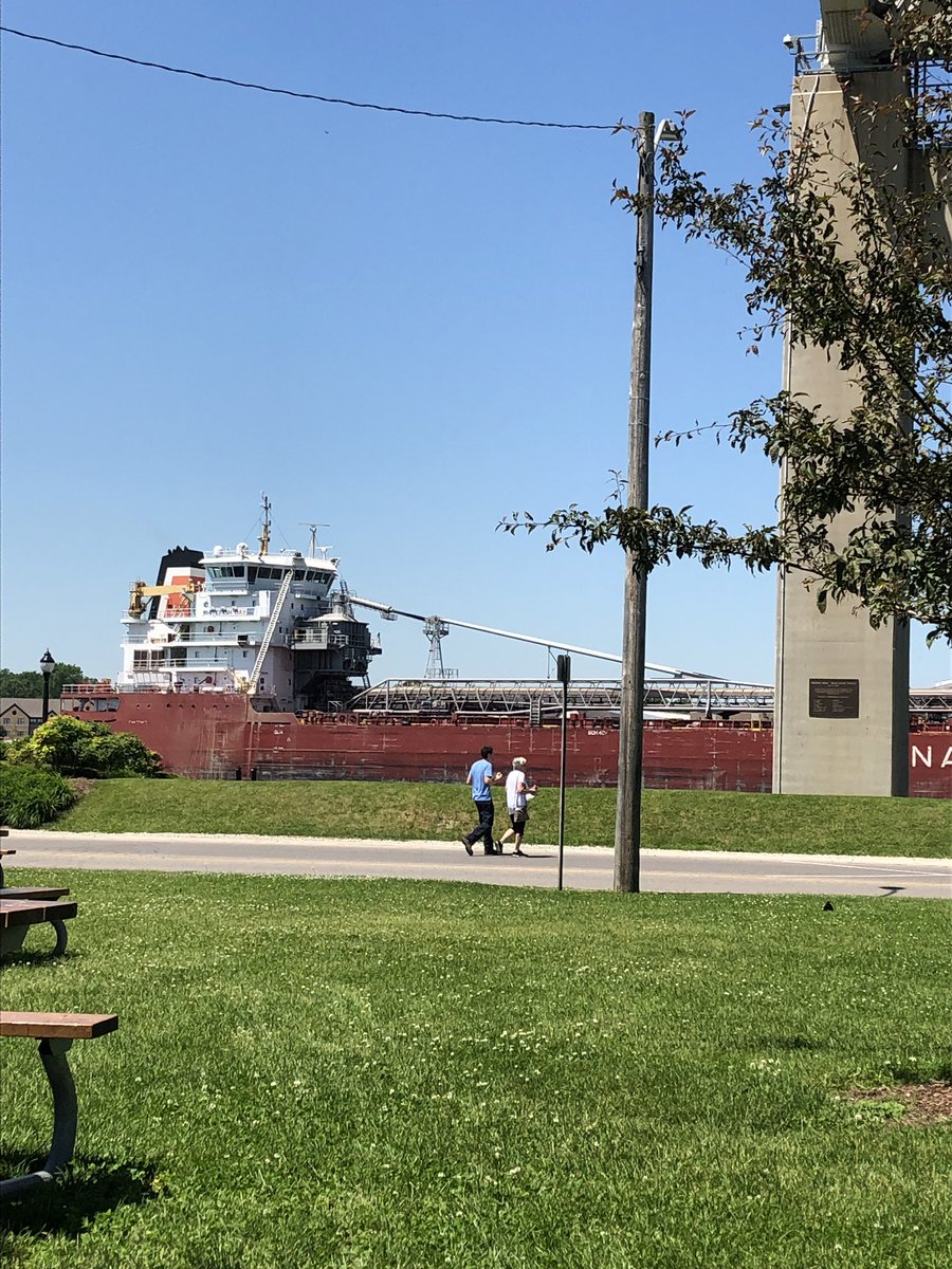 WarrenAskew2's tweet photo. Yep, bridge fries underneath @BWBCanada at #PointEdward at the border. @FBCL_SPFL @CSLships #EconomicEngines #Infrastructure #GoodsMovement #Travel https://t.co/FnY5IzKdUu