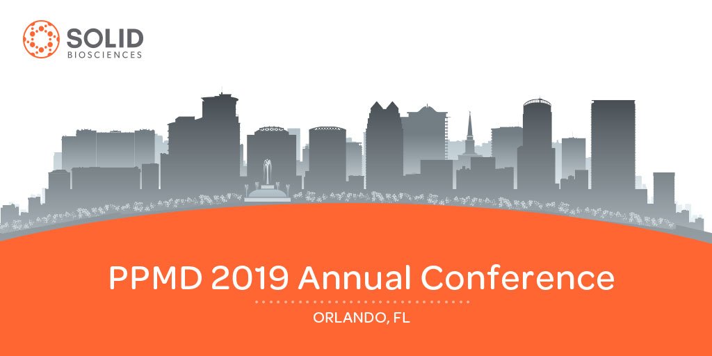 Solid_Bio's tweet image. We are at @ParentProjectMD's 2019 Annual Conference. Be sure to check out our presentation tomorrow at 9:30am EST. #TogetherWeAreSolid #PatientPowered #PPMDConference