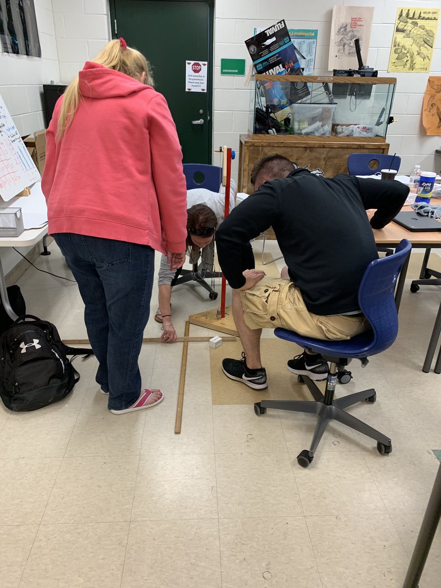 NellBielecki's tweet photo. As @MrZGriffin4 so eloquently put it- “We’re doing work in the off season.” First-ever Modeling Instruction using Mi-STAR Workshop! Week #2! 👊🙌 @MTU_MiSTAR @AMTAteachers #modelinginstruction https://t.co/TBkkGlDRsa