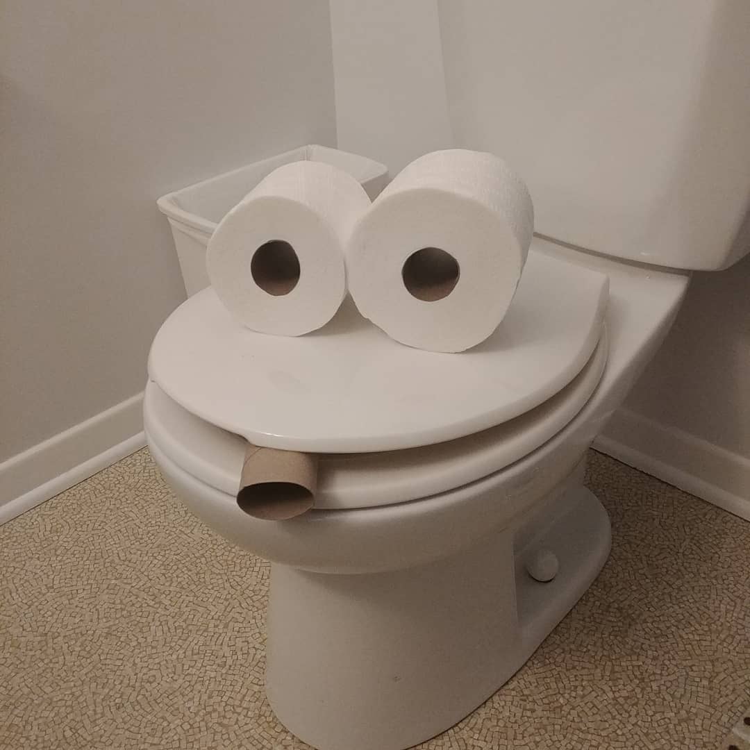 kathelburt's tweet photo. Two houses, two cities, two toilets. #HostessGift left a surprise greetng card to say thanks for the hospitality when I left both Ottawa and Toronto. #lifeisshort have fun. bringing #smiles and #giggles to the world one toilet at a time. #wokawokawoka ps #changetheroll https://t.co/B0o3zcZPPD