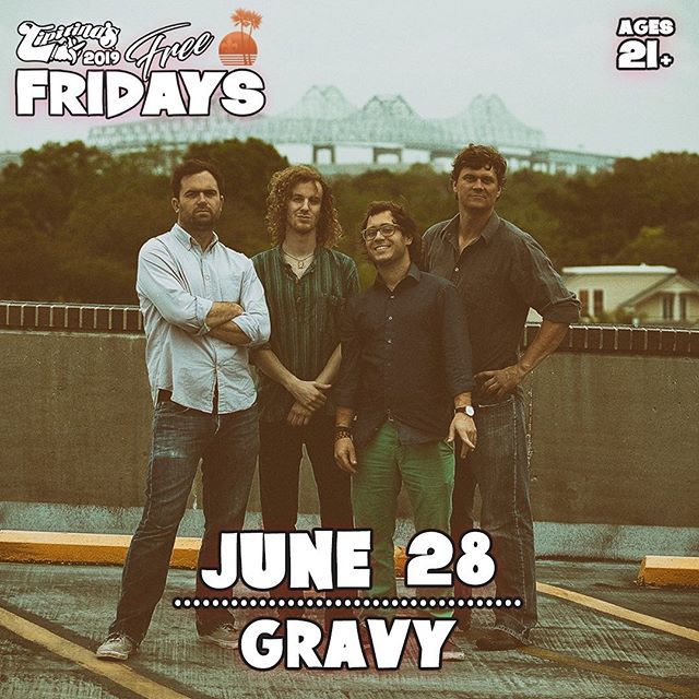 GravyMusic's tweet photo. Free Fridays at @tipitinasuptown this week! Tag team rager with @khrisroyal, this is gonna get nuts... .
.
We’re being joined by @grooveguardian Terrence Houston on drums, @thisisbradwalker Brad Walker on tenor sax, @travisblotsky on bari sax, and @mr._l… https://t.co/DzLLuFpyq3 https://t.co/fJqquM8LYw