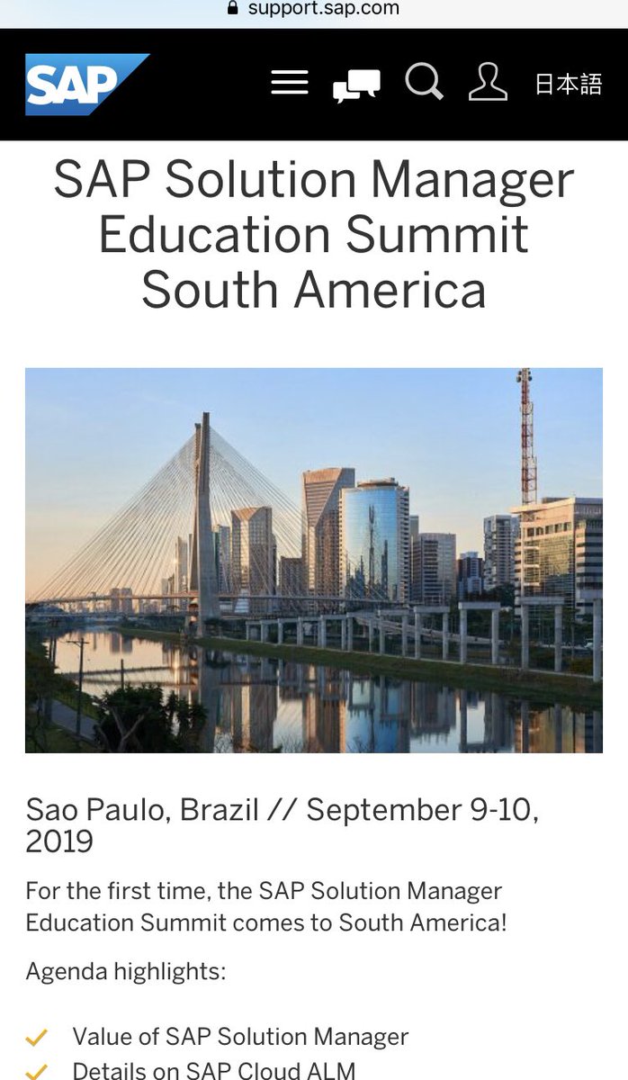 Pessoal interessado em #SolMan no Brasil: não percam o 1o. #SolEd em SP! Com a presença de <a href="/SteuerTim/">Tim Steuer</a>! <a href="/SAPSupportHelp/">SAP Support Help</a>