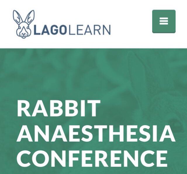 Lagolearn Ltd (@lagolearn) on Twitter photo Tickets selling fast! We have sold over half our tickets for this fabulous CPD weekend, so if you want to join us to learn about rabbit anaesthesia & analgesia then drop us an email ASAP!
Contact@lagolearn.com #rabbitCPD Tickets selling fast! We have sold over half our tickets for this fabulous CPD weekend, so if you want to join us to learn about rabbit anaesthesia & analgesia then drop us an email ASAP!
Contact@lagolearn.com #rabbitCPD