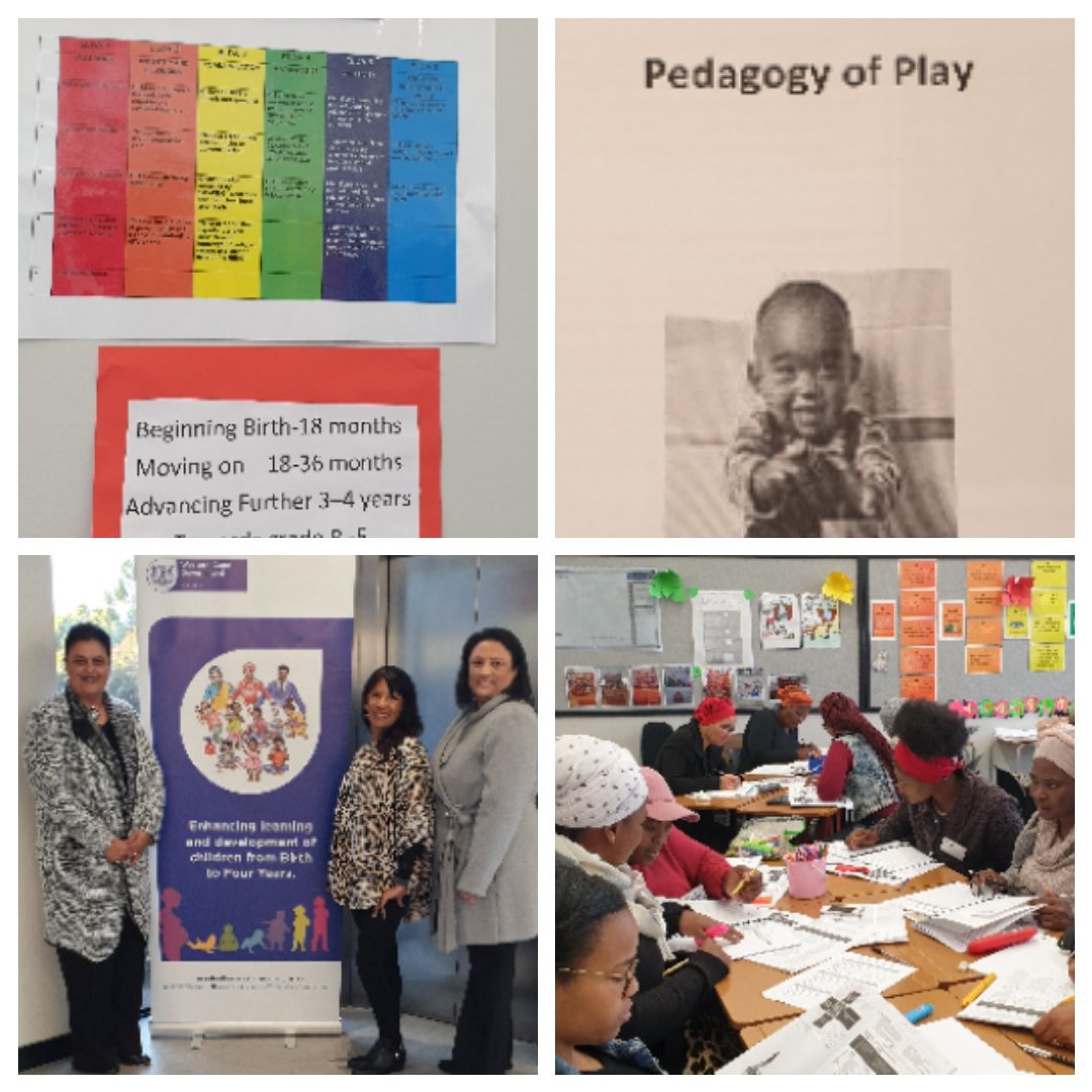 KarenR_Dudley18's tweet photo. ECD IS EVERYONE'S BUSINESS! #NationalCurriculumFramework #WCED @RuthLeukes @SandraSwartz &TVETColleges trains over 800 Practitioners #Elders #DailyProgramme! @WC_EduMin @WCED_HOD @WCEDnews @WCED_Districts @Samuels2312 @DBE_SA @CollegeofCapeTown @FalsebayCollege @BolandCollege https://t.co/8bsDYgNnGW