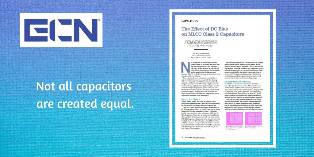HelixSemi's tweet photo. Not all capacitors are created equal. But what does that mean, exactly? Our own Jeff Sorensen takes an in-depth look at capacitors in this article that was published in @ecnonline. Full story here: https://t.co/GijA7XQWcI #powersupply #capacitors https://t.co/DgmaKcPK8h