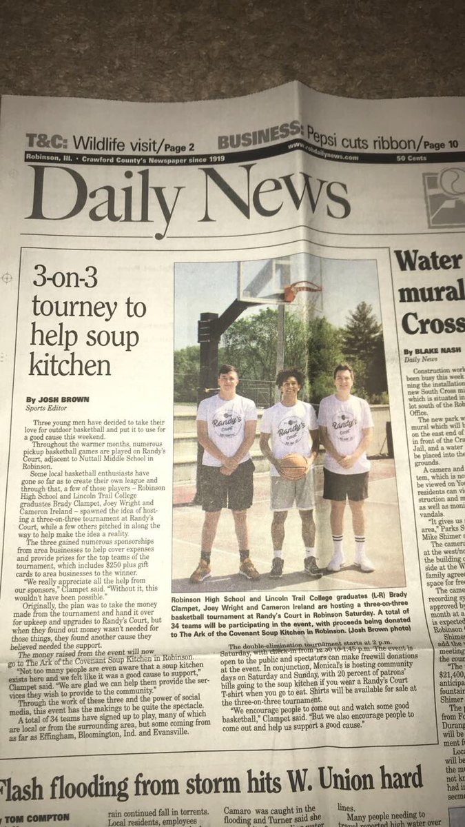 bradyclampet21's tweet photo. Big thank you to everyone who made this possible. We donated $2100 to the local soup kitchen in Robinson today. It wouldn’t have been possible with all the help from friends and businesses who donated. I can’t wait for next year. Ball don’t lie @randyscourt https://t.co/yierUxZvxu
