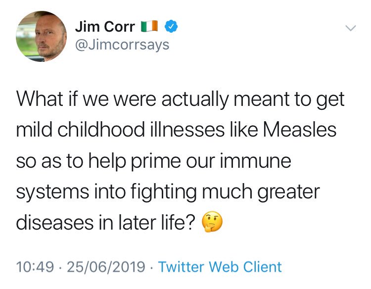Jim’s head is going to fucking explode when somebody finally sits him down and explains how vaccines actually work.