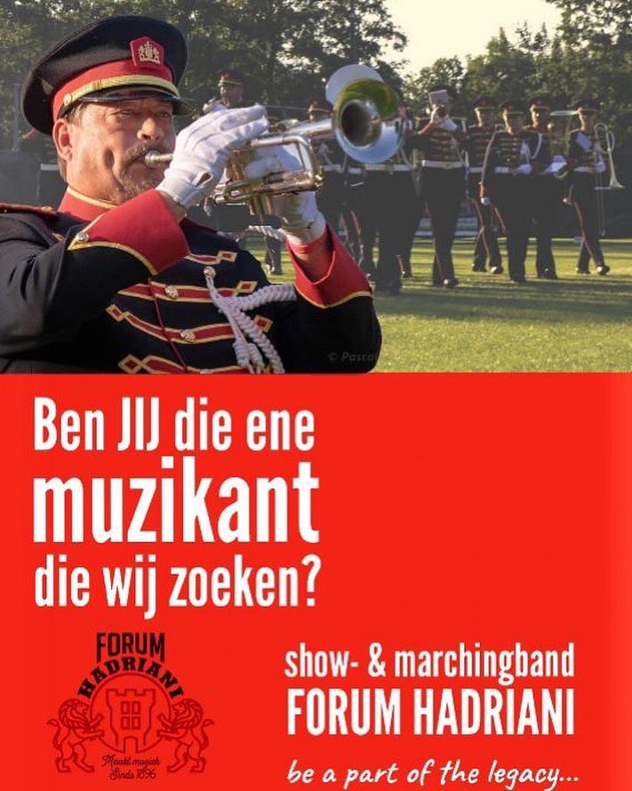 MarchingbandFH's tweet photo. Vanavond om 20.00 uur bij SEV in Leidschendam verder werken aan onze show THE LEGACY OF MUSIC. Is dit ook wat voor jou? Kom gerust kijken. Meer info vind je op  https://t.co/W8lieDhKEw
#korpsmuziek #ledenwerving #voorwaartsmars #leidschendamvoorburg #drumfanfare  #Marchingband https://t.co/TnMtpshtZI