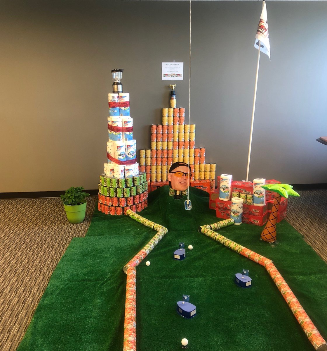 FuzionAnalytics's tweet photo. Winner of our friendly #CanstructionCompetition to benefit @JoysHouse and Choice Food Pantry at Grace Church.  This interoffice competition came with lots of creativity and fun. #GoodCause #winner https://t.co/LJVpVrJ4cU