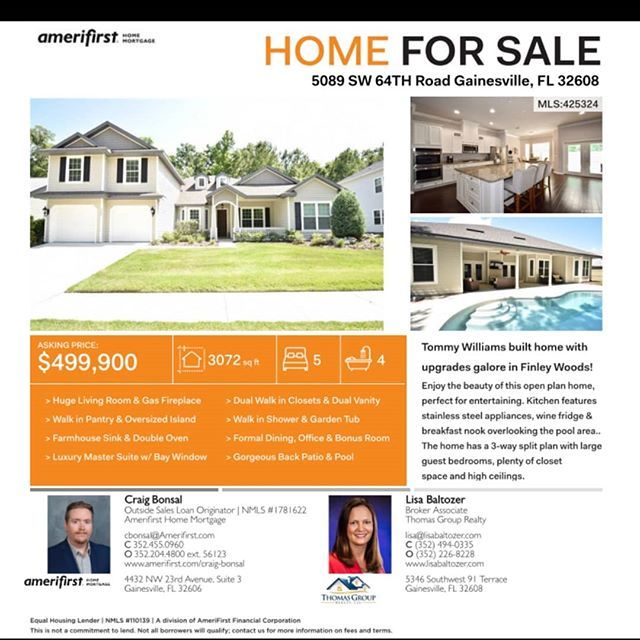 bonsal_fl's tweet photo. You're Invited! Please join myself and @realtorlisabaltozer for our Broker Open tomorrow Friday June 28th from 3-5 pm! End your afternoon by checking out this immaculate Finley Woods property and enjoying a glass of wine with us! #thomashomegroup #amerifirst #brokeropen #win… https://t.co/RscZ0f8lRs