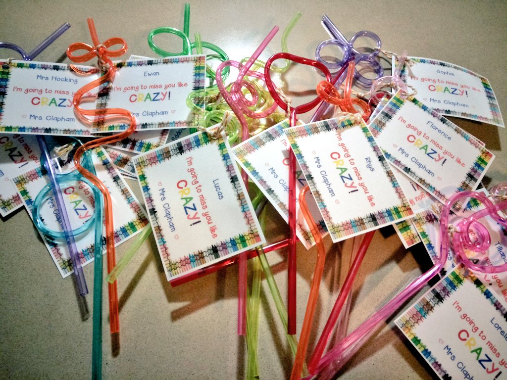 teachwithMrsC's tweet photo. A little gift for my Kinders to celebrate my last day of my final placement!! 😃🎁 #lastday #woohoo #ACUedu_p https://t.co/emXM8IlPh1