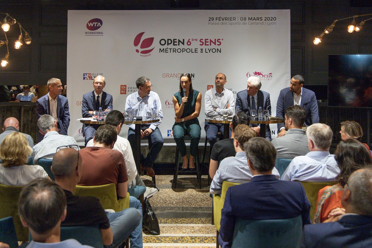 CaroGarcia's tweet photo. Fière et heureuse d’annoncer la création d’un tournoi féminin @WTA « L’Open 6ème Sens - Metropole de Lyon ». 
Proud and happy to announce the creation of a @wta event in Lyon
From the 2nd-8th March, Lyon is the place to be 😁 @6emesensimmo @grandlyon https://t.co/nNaWKZ3402