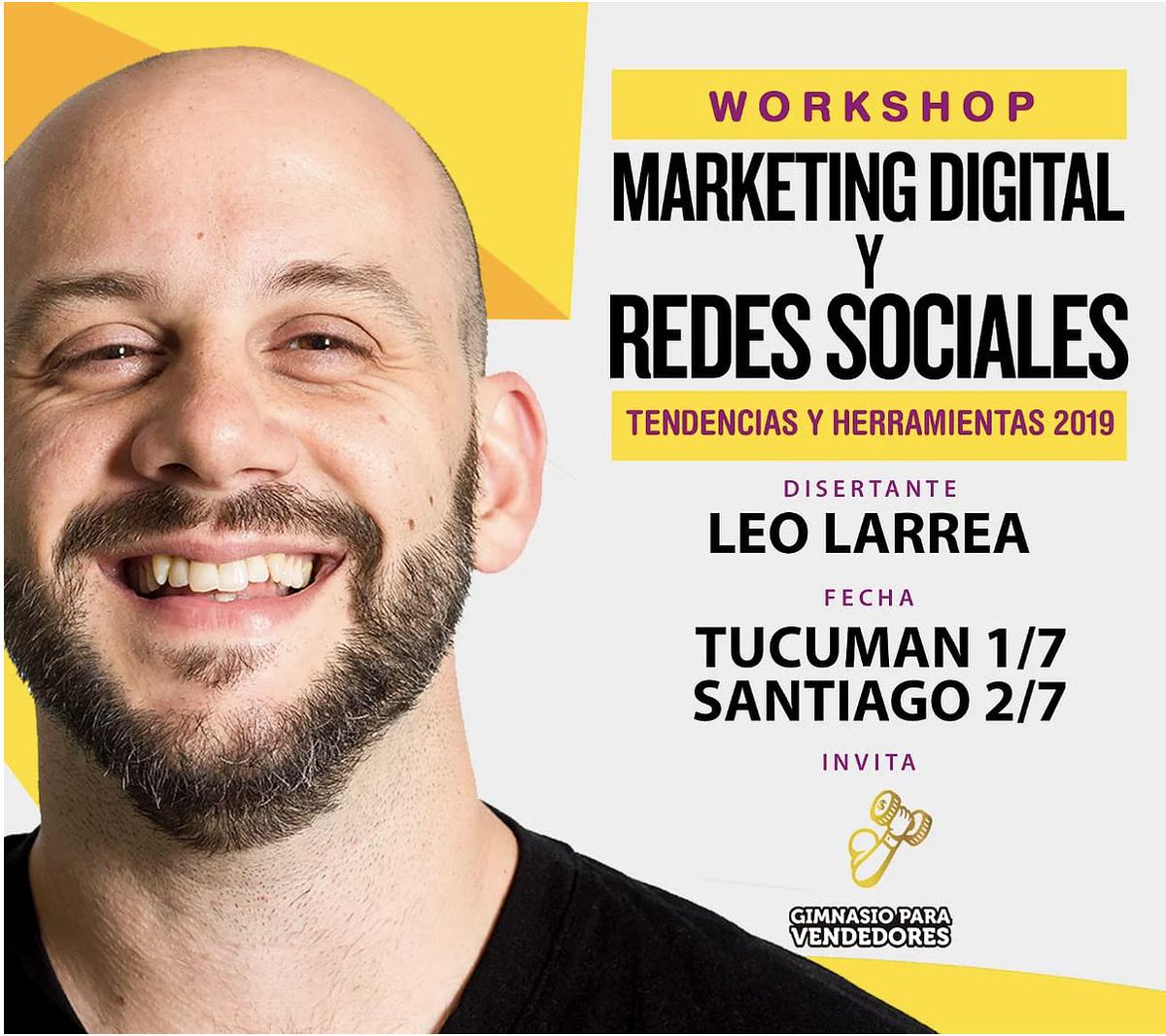 La próxima semana visito #Tucumán y #SantiagoDelEstero con mi Workshop sobre #MarketingDigital y #RedesSociales. 
Más info en leolarrea.com/marketing2019