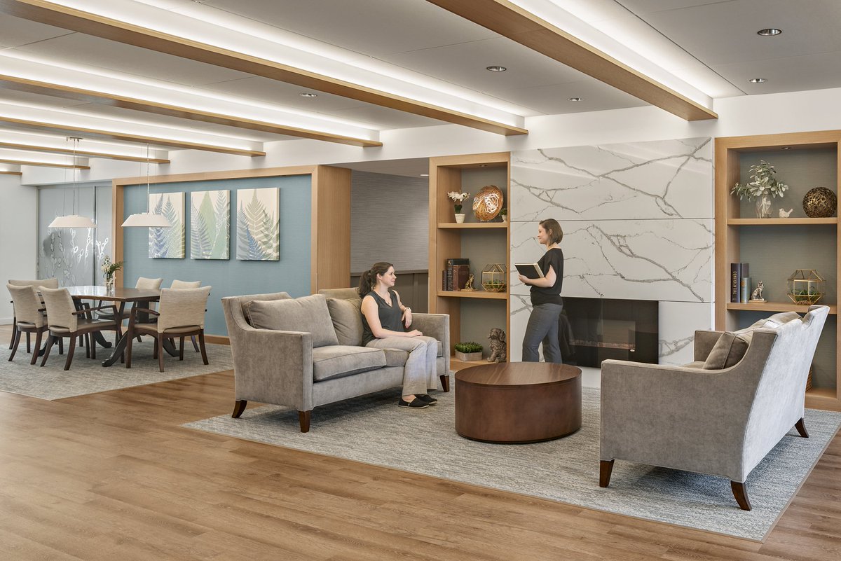 illuminate_ct's tweet photo. We illuminate... Healthcare | Avery Heights Assisted Living Facility in Hartford, CT utilizes @TempoLLC LED Lighting C3R LED Linear Accent Lighting and @PathwayLighting 4VLFLX LED downlights. This project was completed with @amentaemma and RZ Design Associates. https://t.co/IWonaV2Qge