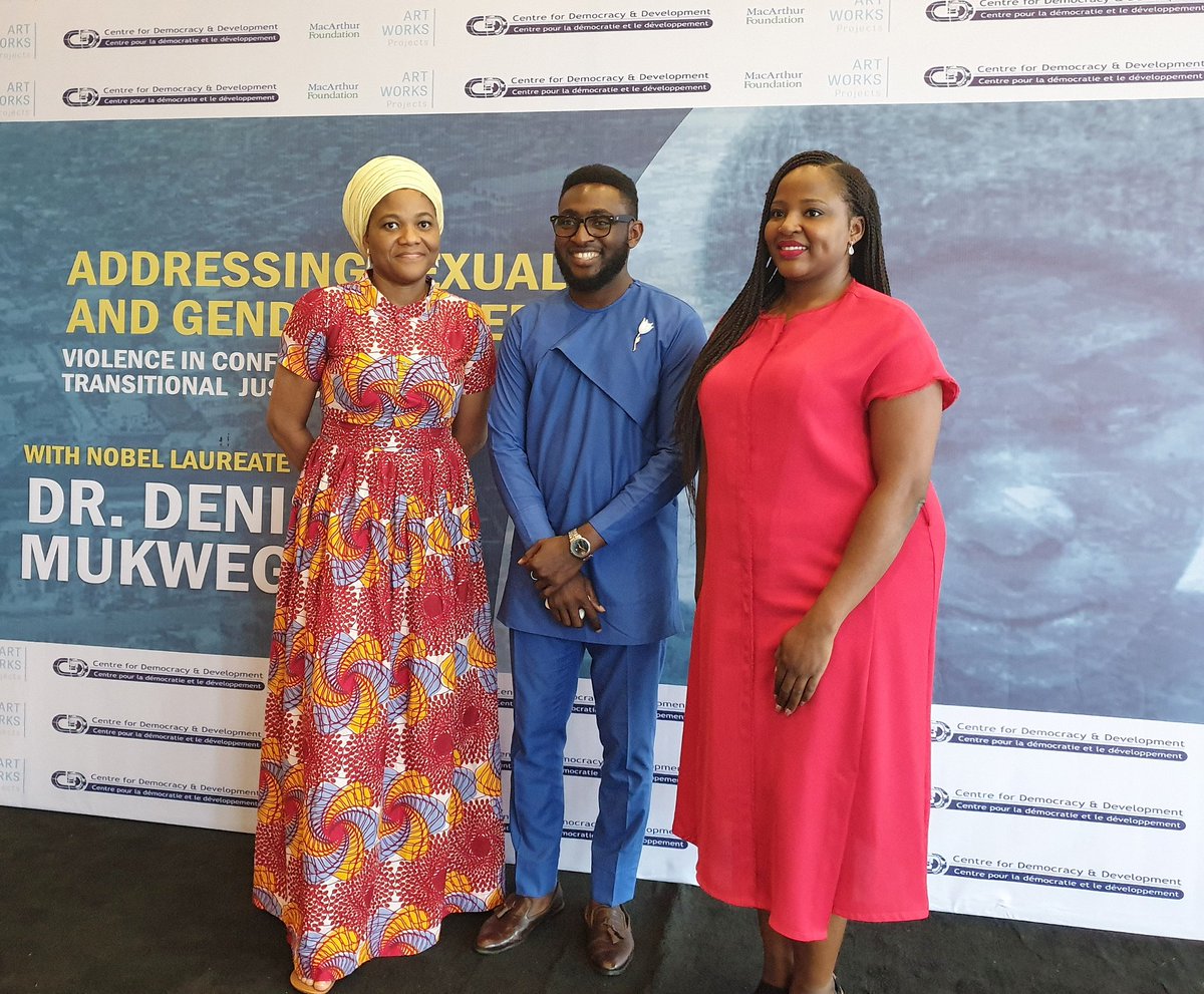 Depraiz's tweet photo. DAI Nigeria office team with the director of @CDDWestAfrica, @HassanIdayat at the event on Addressing Sexual and Gender-Based violence in conflict through transitional Justice. @DAIGlobal @DrJoeAbah @enenezig #EndSGBV https://t.co/oADNx3y7N7