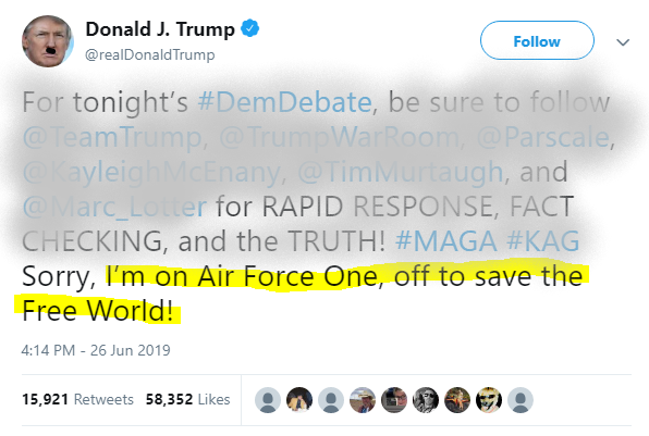 HubArchives1's tweet photo. I knew it! He was bitten by a radioactive mango. #PresidentSuperhero

Unfortunately, his superpower is "destroying everything he touches"... https://t.co/EqTxbiADNo