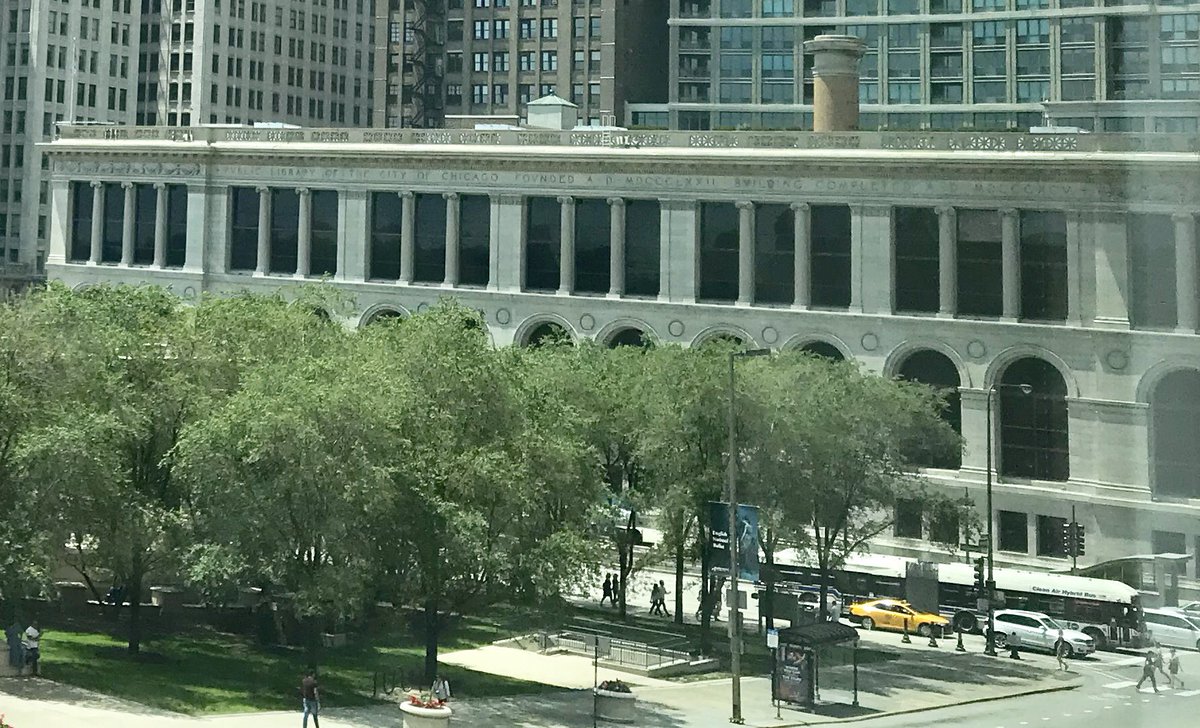 BlairKamin's tweet photo. Next time you’re in Millennium Park, check out the freshly cleaned facade of the Chicago Cultural Center across Michigan Avenue. It looks great. All sorts of details pop out that weren’t evident before. https://t.co/4mYOVngQRR