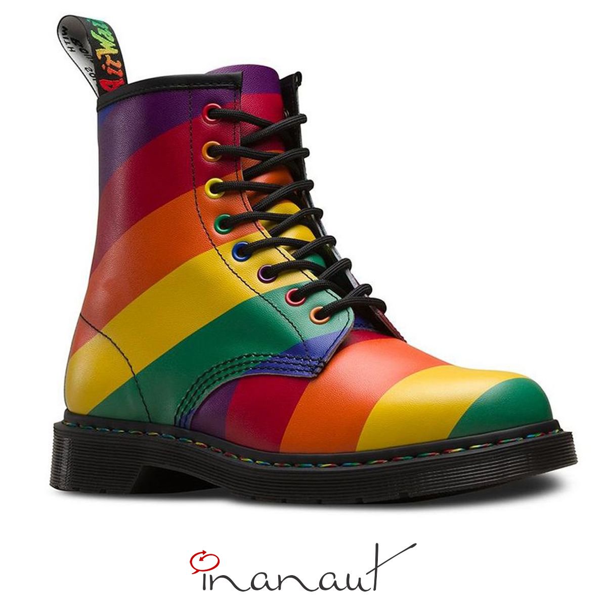 inanaut's tweet photo. Dr. Martens lanza una versión colorista de su buque insignia teñida en los ocho colores de la bandera #LGBTI.
#Pride #Orgullo #AmorEsAmor #MarchaDelOrgullo #Pride2019 #PrideMonth https://t.co/9yayo5KxQp