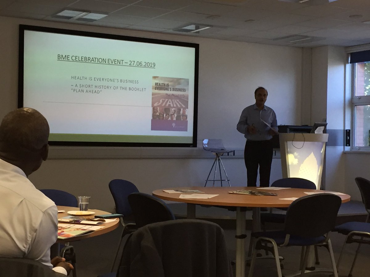 HabibaKpatel's tweet photo. At the Celebration of the Centre for BME Health. Some excellent work showcased and celebrated today. Look forward to doing more work with you. #BMEHealth @BMEhealthEM https://t.co/kcNAq1MNRT