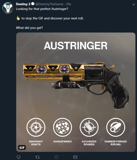 Destiny 2 On Twitter Looking For That Perfect Austringer To Stop The Gif And Discover Your Next Roll What Did You Get Https T Co Fuqyq3vi05 Twitter
