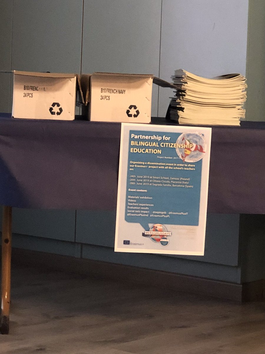 NvilaVila's tweet photo. @Safa_Erasmus @Safa_Urgell Everything’s ready for tomorrow #dissemination Partnership @Erasmus_Project @ErasmusPlus_pro @ErasmusPlusIT @sepiegob @ErasmusPlus_PL @EUErasmusPlus @openroadsmb @OTTAVOCIRCOLOPC https://t.co/q4l1kuY7QQ
