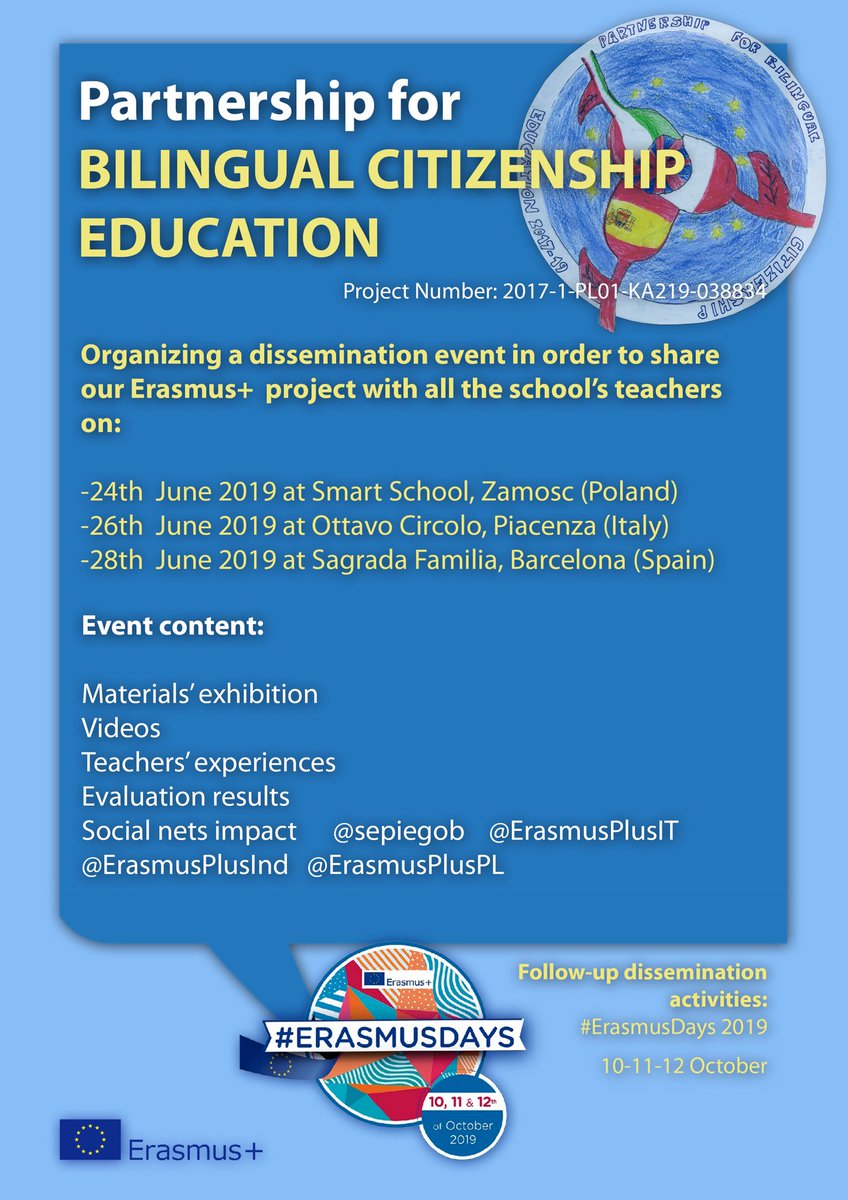 NvilaVila's tweet photo. @Safa_Erasmus @Safa_Urgell Everything’s ready for tomorrow #dissemination Partnership @Erasmus_Project @ErasmusPlus_pro @ErasmusPlusIT @sepiegob @ErasmusPlus_PL @EUErasmusPlus @openroadsmb @OTTAVOCIRCOLOPC https://t.co/q4l1kuY7QQ