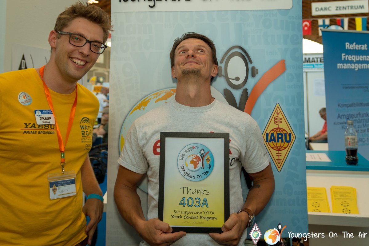 hamyota's tweet image. At HAMRADIO fair in Friedrichshafen 2019 we had the pleasure to honour our #YCP hosts and their representatives with a special award 😁 Many thanks for the ongoing support of our youngsters 😉

PART 2

#hamyota #FHN19