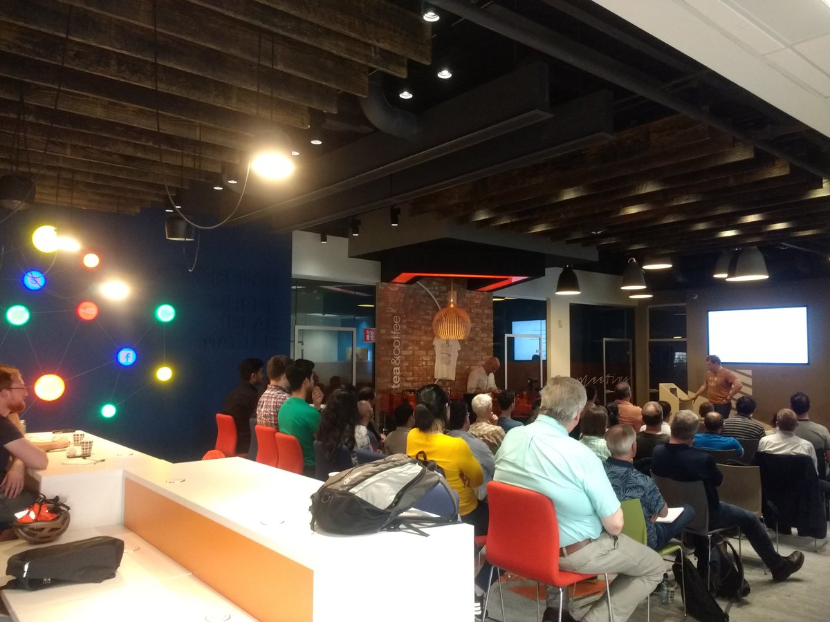 Cork_AI's tweet photo. Full house for @Cork_AI tonight. Dr Andriy Temko on creating machine learning frameworks. #AI #Cork @fourtheorem https://t.co/LE720YuQqs
