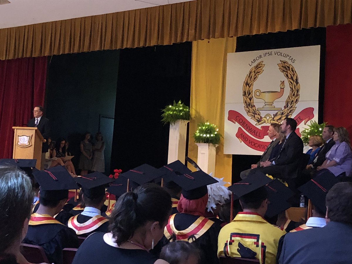 SheMacIntyre's tweet image. CCVS graduation 2019 is live now. #graducdsb2019