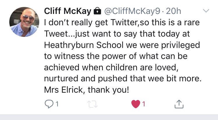 louiseselrick's tweet photo. When partnership working creates those positive outcomes! Well done team HB @heathryburn #nurturingethos #bethatsomeone #learningislifechanging https://t.co/zeXLToXf5p