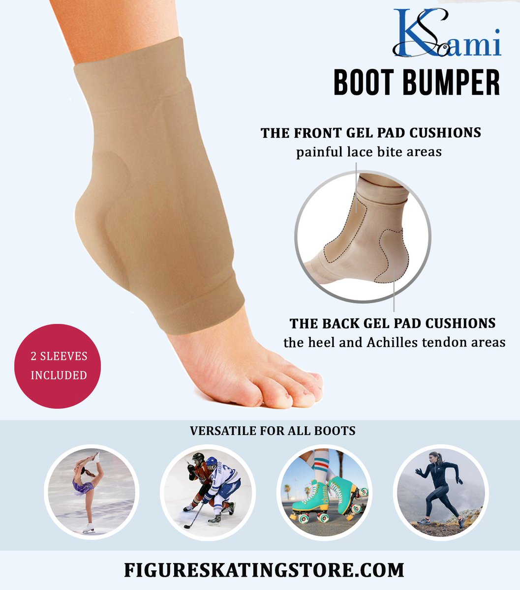 FigrSk8StrCEO's tweet photo. Kami-So Boot Bumper ( 2 Sleeves Included) $15.00
https://t.co/stLG9OAqUT

#figureskatingstore #protection #gelpads #gelpad #anklesleeve #bootbumper #healpad #lacepad #lacepads #figureskating #figureskates #iceskates #skates #figureskates  #iceskating #iceskater #icedance https://t.co/KPmnUgKCXY