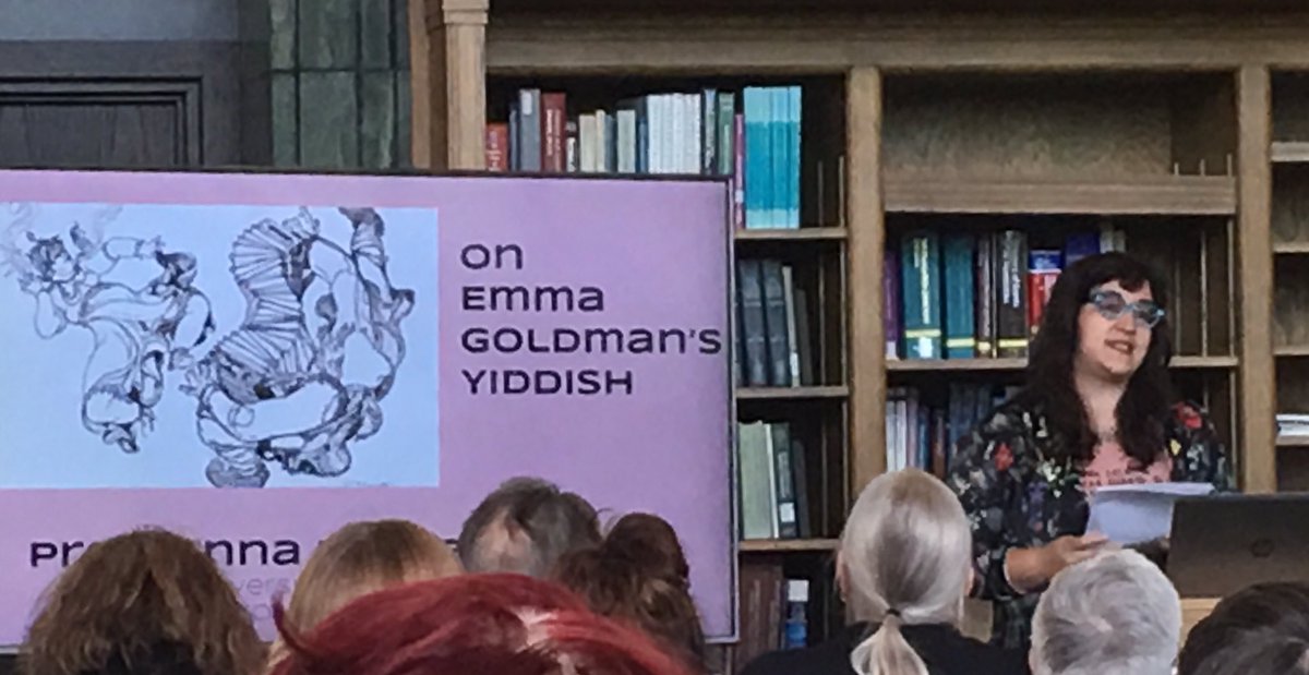 ElizabethDemers's tweet photo. Anna Elena Torres on Emma Goldman and Yiddish. #UMichLibrary https://t.co/glmLQTPrEa